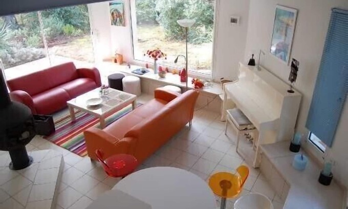 Pyla-sur-Mer Villa | Luxury Quiet Modern Villa 12 p. Swimming Pool, Bowling Alley Beach at 4' walking