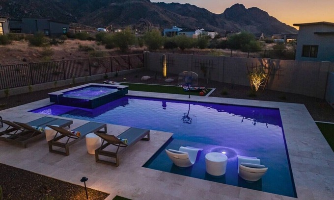 Goldie Brown Pinnacle Peak Ranch House | Luxury Retreat w Pool, Hot Tub & Troon Golf Access