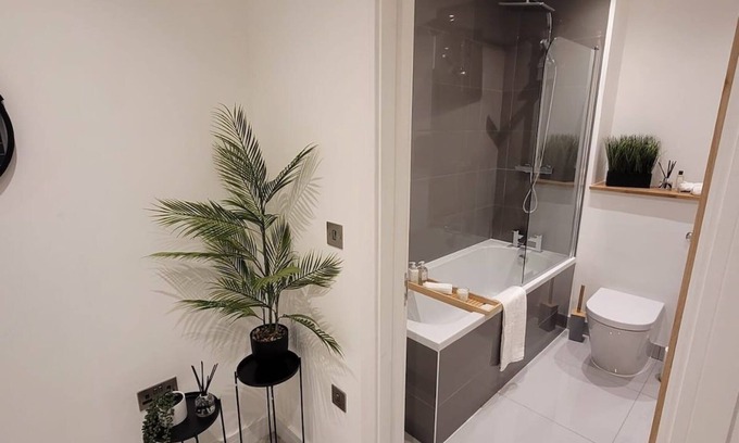 Wainscot Apartment | Luxury Spacious Penthouse In Rochester Strood With Kitchen And Facilities