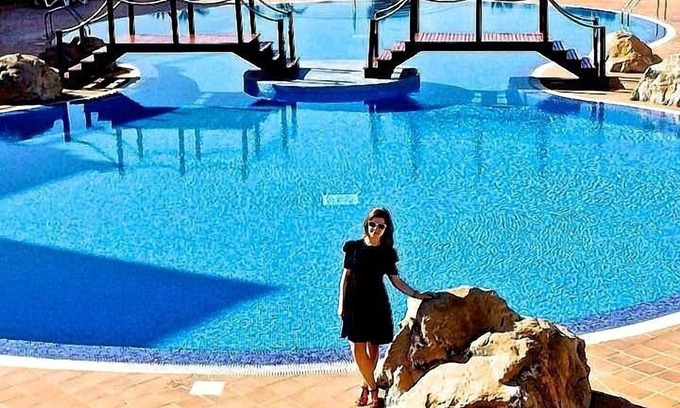 Los Cristianos Villa | Luxury Villa 200 mt from Ocean Mountain View Ocean View from the Pool.