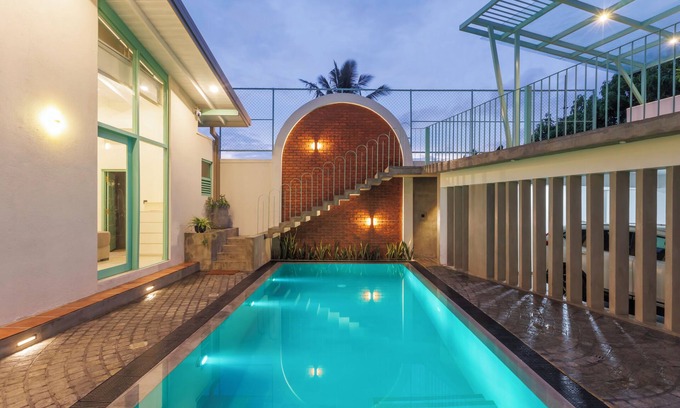Hikkaduwa Villa | Luxury villa designed for digital nomads craving productivity and relaxation.