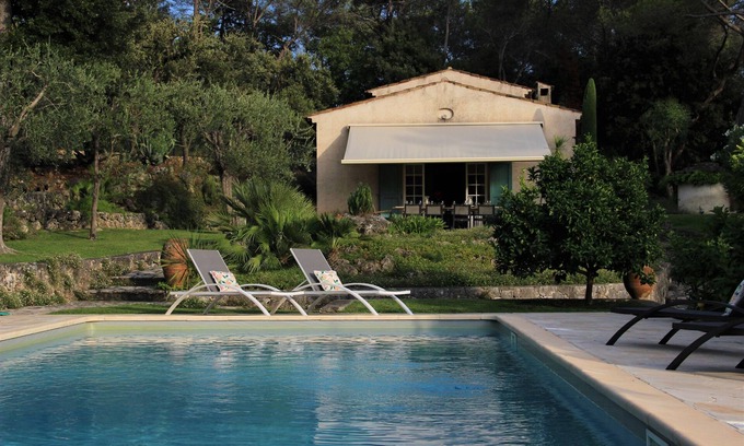 Roquefort-les-Pins Villa | Luxury villa with heated pool and equipped poolhouse - 4 bedrooms, 10 beds