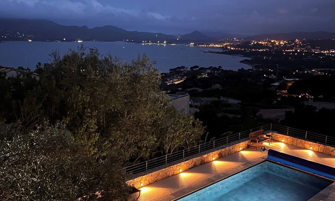 Porto-Vecchio Villa | LUXURY VILLA PORTO VECCHIO 180° SEA VIEW AIR CONDITIONING HEATED POOL