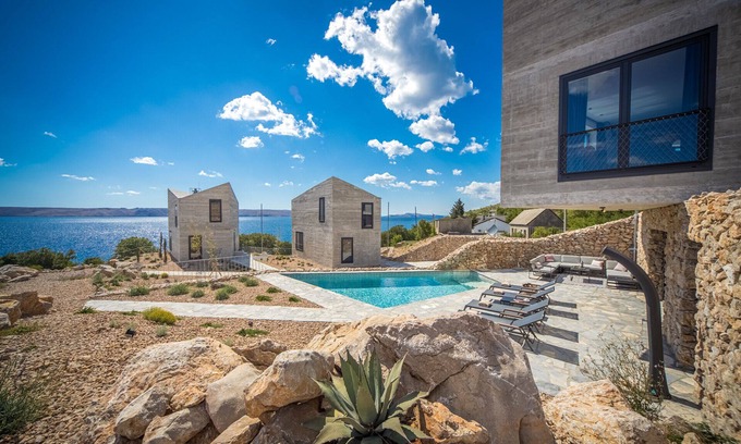 Lukovo Sugarje Villa | Luxury villa Rock - with private pool and beach