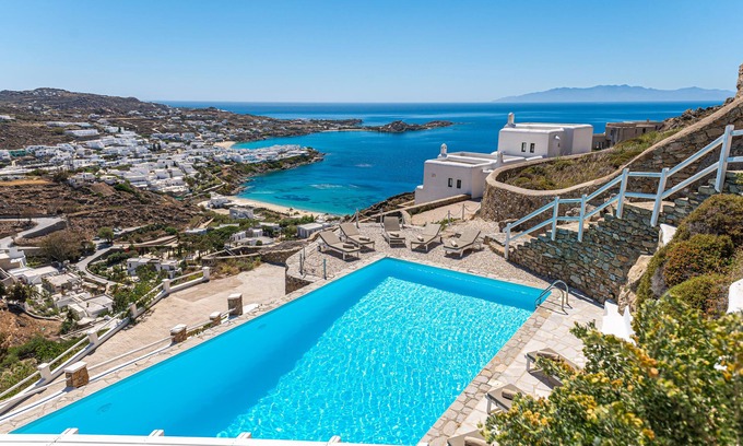 Psarou House | Luxury Villa Thelgo Mykonos II,amazing sea view!