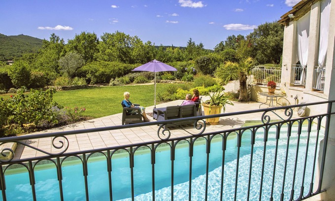 Gaujac Villa | Luxury Villa with pool, garden, petanque court great views in perfect location.