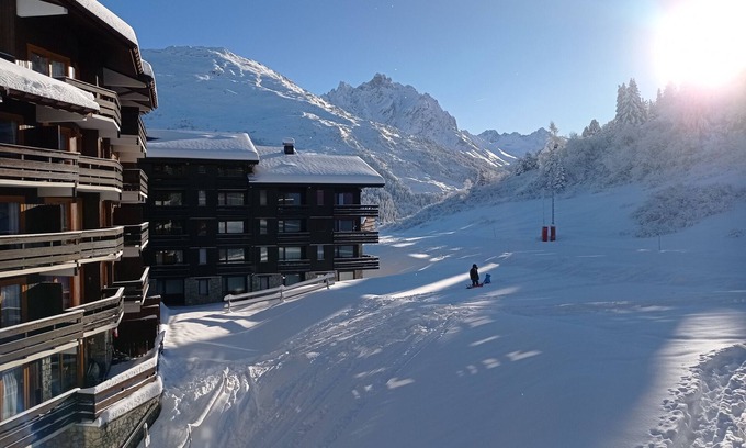 Meribel-Mottaret Apartment | Méribel Mottaret, 3 Vallées, 2 p, sunny, 5/6 pers., Skis, wifi