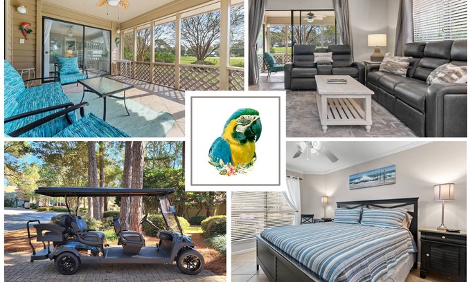 Miramar Beach Cottage | "Macaw Cove" - 2 bed/2 bath cottage with cart in Sandestin®