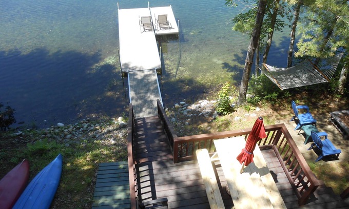 Kennebec Cabin | MAGICAL 99 yr. old Mayflower Lodge Waterfront Cabin Silver Lake, Swim SUNSETS