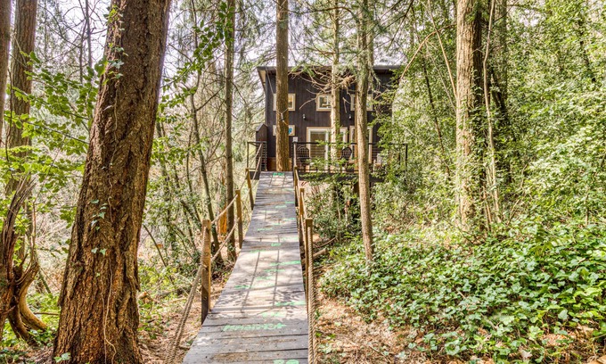 Cedar Hills House | Magical forest treehouse with zip line - dog-friendly - 10 minutes to downtown