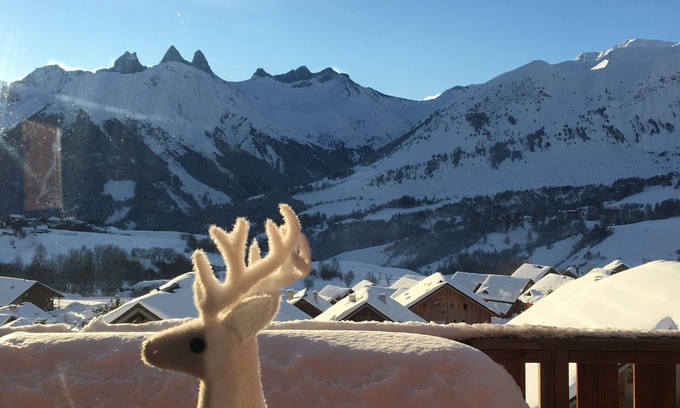 Saint-Jean-d'Arves Ski Chalet | Magnificent accommodation for 7p with panoramic view - ski-in ski-out