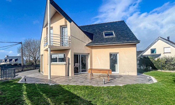 Erdeven Villa | Maison contemporaine à Erdeven - 5 chambres, animaux acceptés - FR-1-479-223