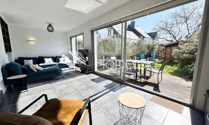 Larmor-Plage House | Maison cosy rénovée - Jardin - 50m des plages
