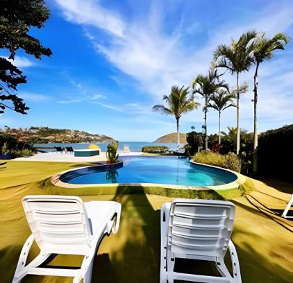 Village da Ferradura House | Mansão Casa Búzios Ferradura 5 Suítes, Pé na areia