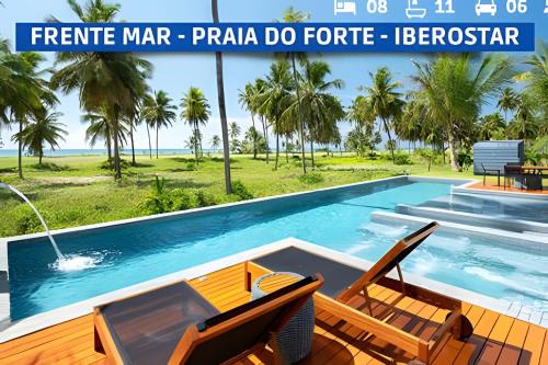 Praia do Forte House | Mansão Frente Mar 8 Suítes em Praia do Forte