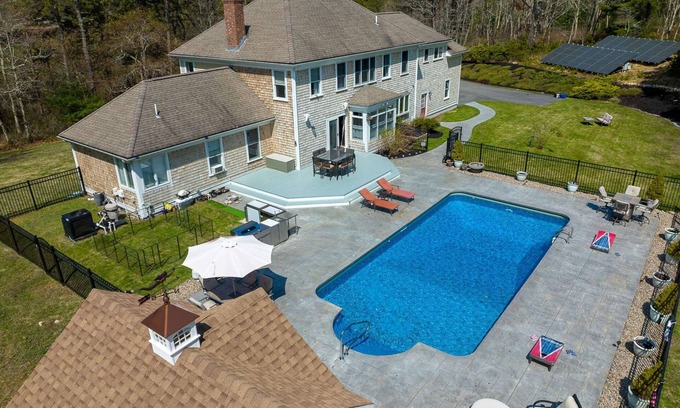 Plymouth House | Mansion with Heated Pool Near Ocean