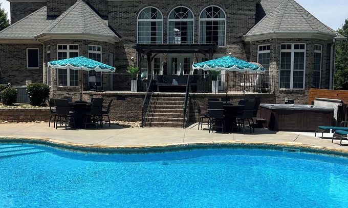 Simpsonville House | Mansion with pool, theater, and jacuzzi!