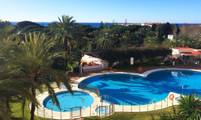 Urbanizacion Marbessa Apartment | Marbella, Studio with Sea View. Beach and shops at 250m