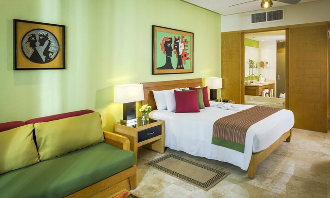 Yucatan Resort | Master Suite: jacuzzi tub, private plunge pool, and beautiful views from balcony