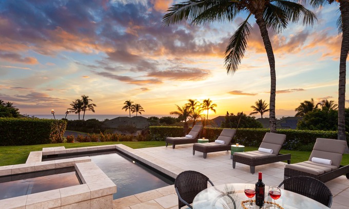 Kamuela Villa | Mauna Kea Resort Villa, Ocean Views With Pool & Spa In Backyard
