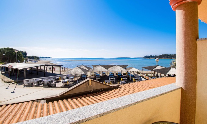 Medulin Hotel | Medulin, Hotel Koral*** - Double room with a balcony and sea view
