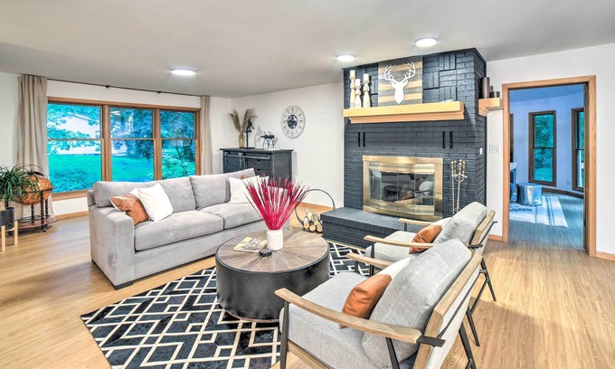Michiana Shores Cabin | Michiana Shores Retreat w/ Deck + Fire Pit!