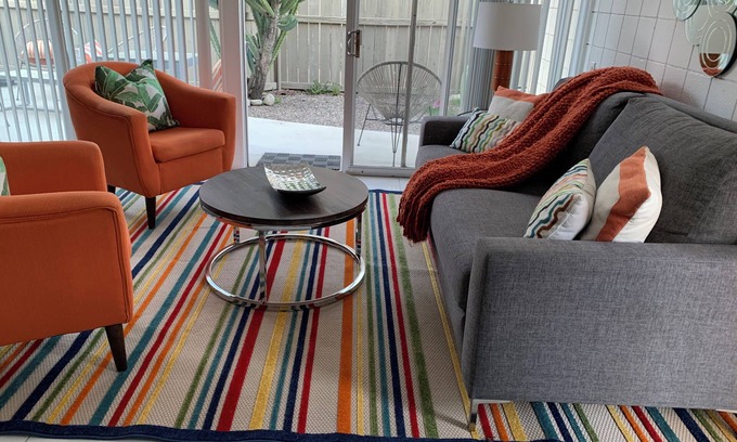 Twin Palms Condo | Mid-century bungalow at Ocotillo Lodge, Palm Springs, California