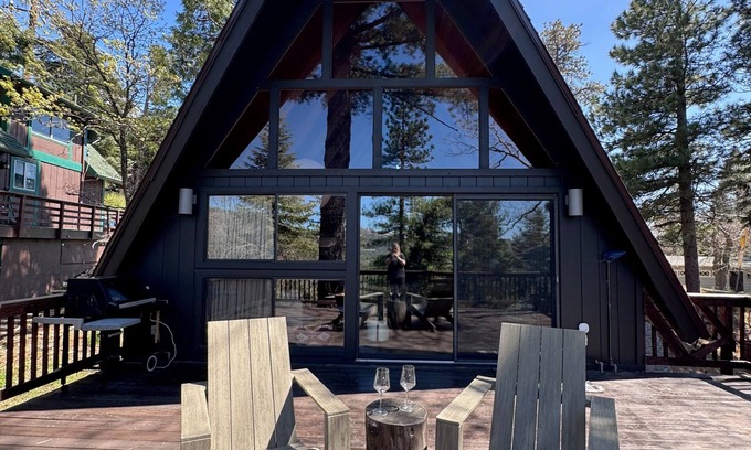 Running Springs Apartment | Mid-century Modern A-frame Time Capsule