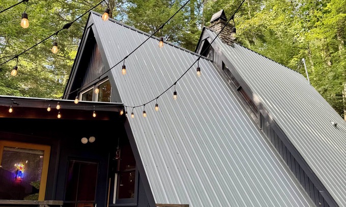 Ellijay Cabin | Mid-Century Modern A-Frame Cabin on the Cartecay River!