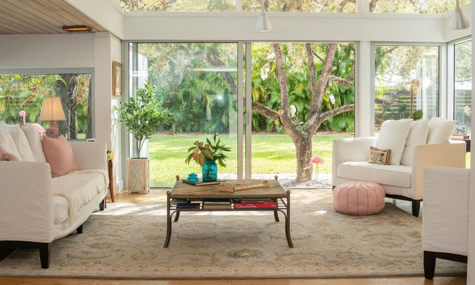 Pinecrest House | Mid-Century Modern with Pickleball, Pool, Open spaces in a unique neighborhood