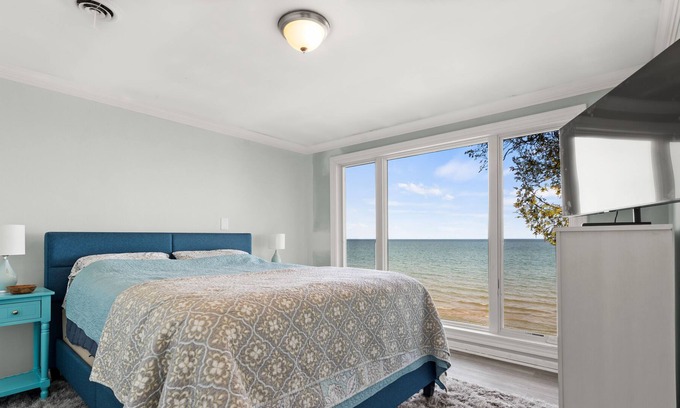 Port Sanilac House | Million dollar views, lakefront home w/sandy beach