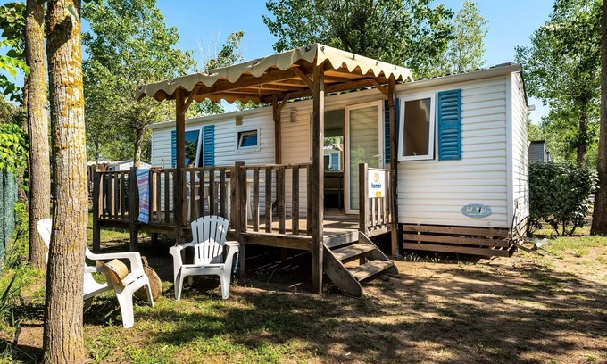 Angles House | Mobil-home | Classic XL | 2 Ch. | 4/6 pers. | Raised terrace | TV