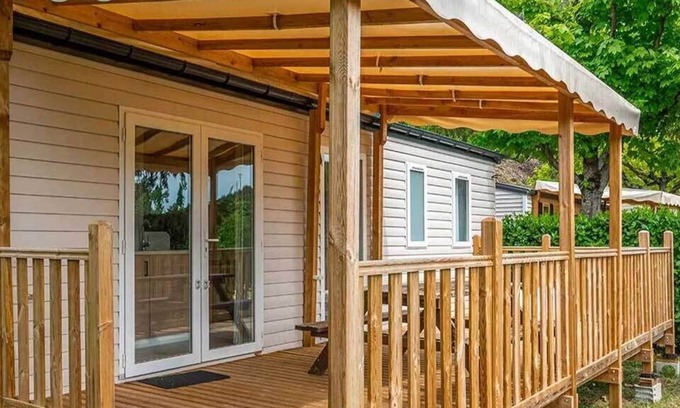 Pourcharesses House | Mobile home 3 bedrooms in a campsite located on the edge of Lake Villefort