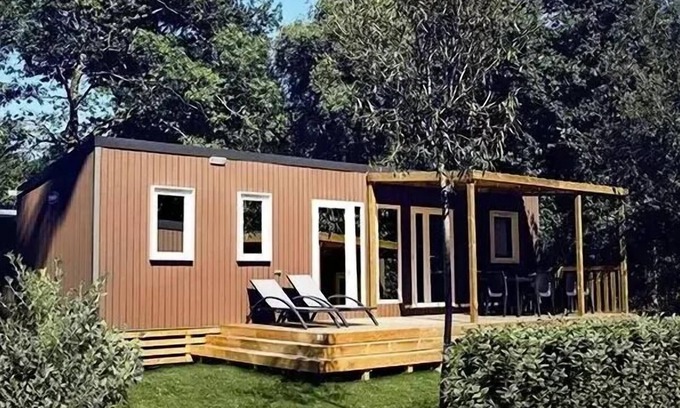Vitrac House | Mobile home Einfache Terrasse