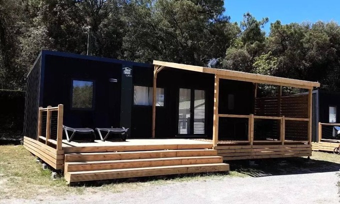Saint Maime House | Mobilheim 35m2 Premium + (3ch-6/7pers) + Terrace + LV + TV + Klettern 7 Personen