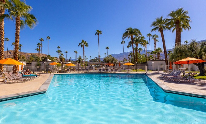 Twin Palms Condo | Mod at Ocotillo Lodge - Stunning Mountain Views!