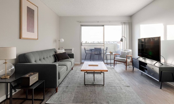 Rampart Village Apartment | Mod Koreatown 1BR w/ Pool, Gym, nr. Wiltern Theatre by Blueground