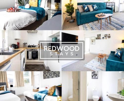 Rushmoor District Apartment | Modern 1 Bed 1 Bath Apartment for Corporates & Contractors, FREE Parking, Wi-Fi & Netflix By REDWOOD STAYS