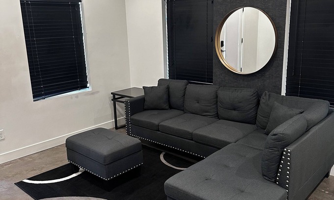 Garfield Condo | Modern 1 bedroom Condo with workspace