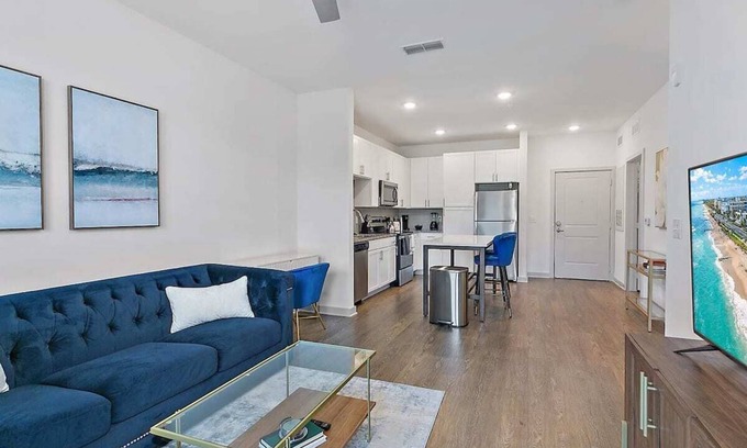 Arlington Apartment | Modern 1BR Retreat with Lake View