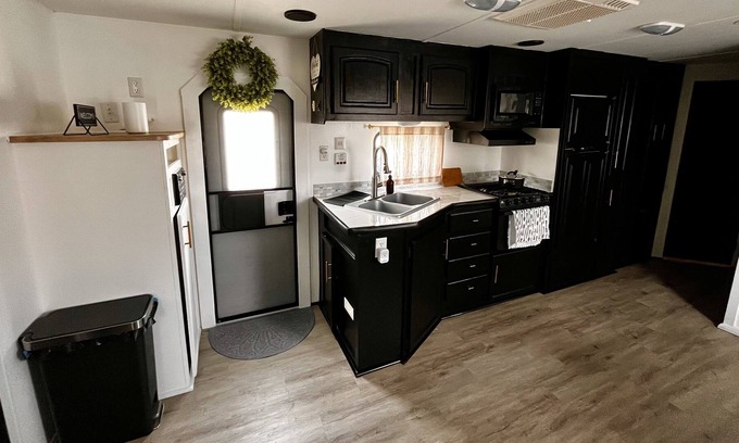 Fontana House | Modern 2-bedroom RV with Wi-Fi and workspace room