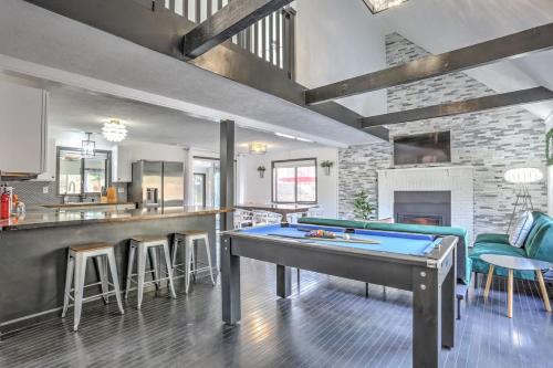 East Stroudsburg House | Modern 4 Bedroom Home with Sauna and Game Room in Gated Lake Community