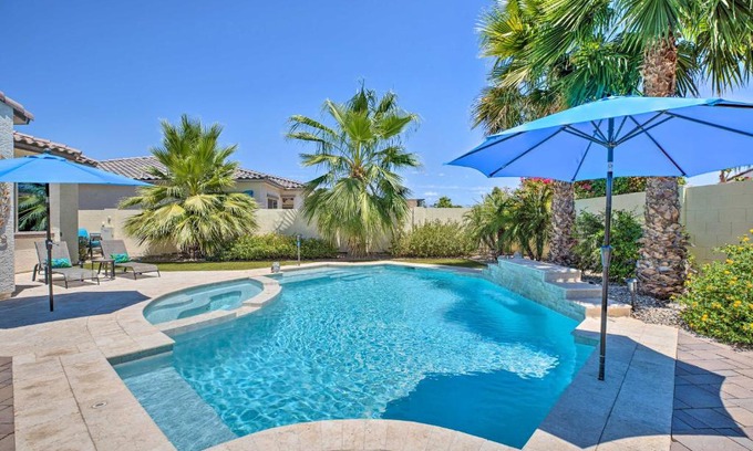 Palm Valley House | Modern Azure Home with Beautiful Patio, Pool and Spa!