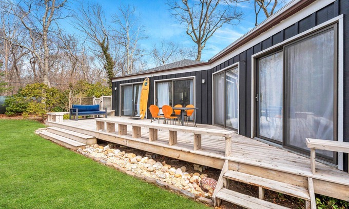 Springs House | Modern cottage in the heart of East Hampton, beautiful landscaping,...