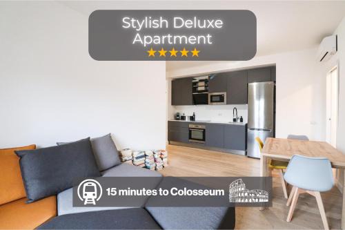 Garbatella Apartment | Modern Deluxe 2 Suites Apartment - 15min Colosseum & Metro 5min - AC, Wifi
