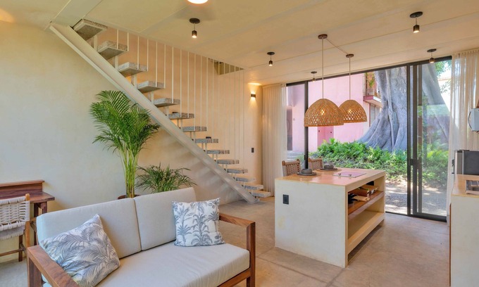 Bucerias Condo | Modern Design | Pool | Walk to Beach | Kitchen | Garden Oasis | Tranquil Setting