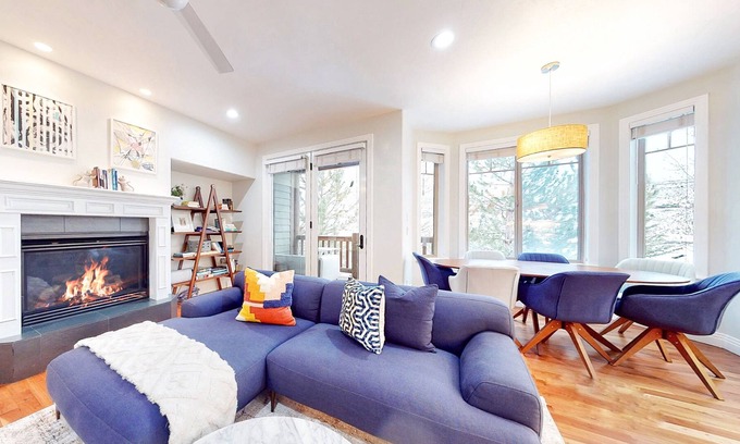Canyon Links House | Modern, dog-friendly home with hot tub, fireplace, & view - quiet location