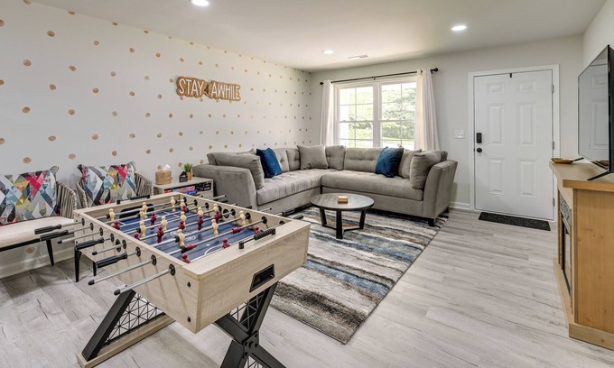 Greensboro House | Modern Greensboro Getaway w/ Fire Pit!
