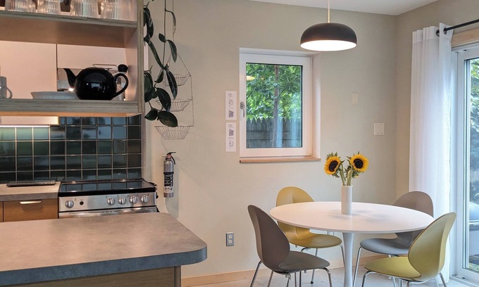 Munjoy Hill House | Modern Guest House + garden patio on Munjoy Hill