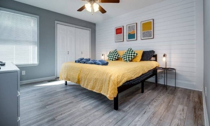 Hinesville Apartment | Modern Home w Vintage Arcade Games & Family Fun